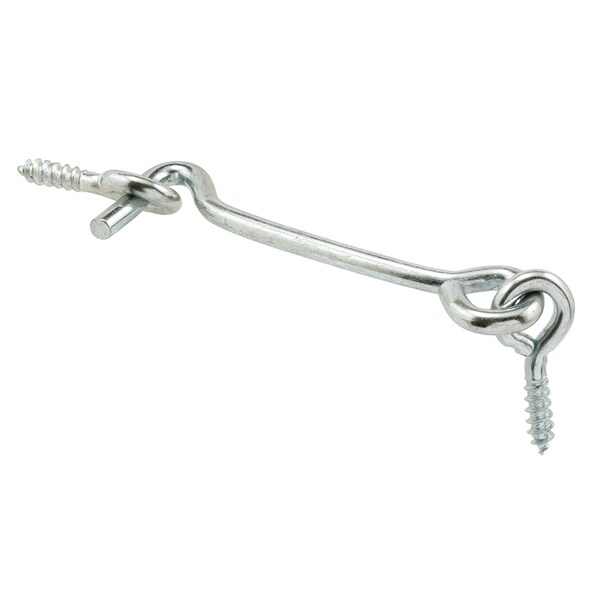 Prime-Line Hook and Eye Latch, Steel Construction, Zinc Plated, 2-1/2 in. Reach (1 Pair) K 5036-A - main